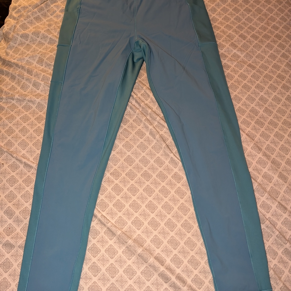 cotopaxi Teal and Aqua Performance Leggings